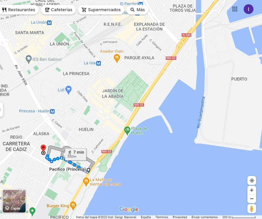 מאלגה Huelin Beach מראה חיצוני תמונה